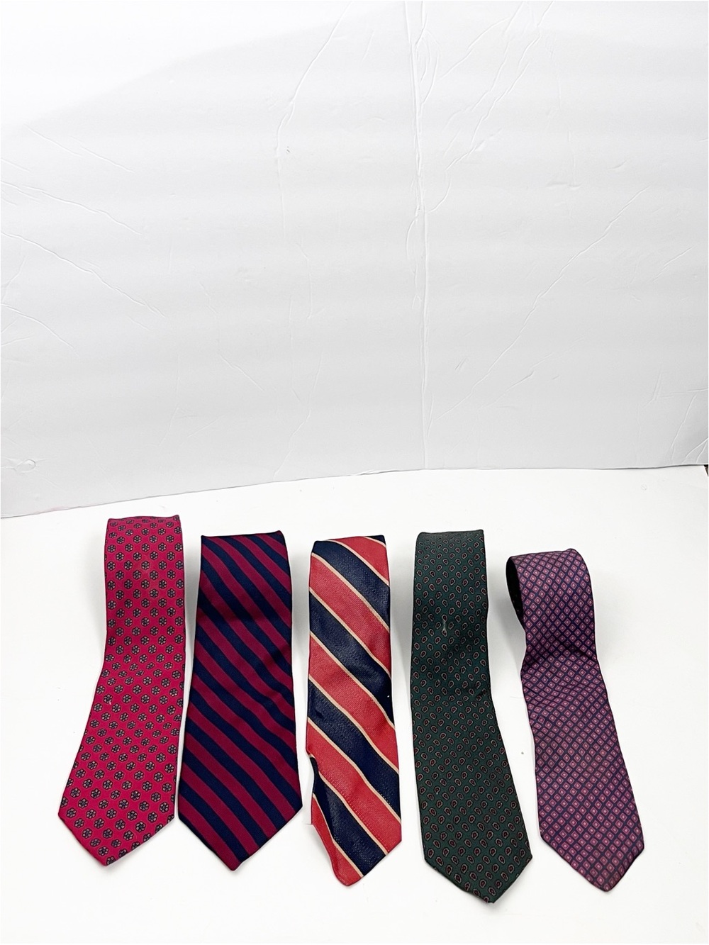 BERT PULITZER Lot Of Five Striped Pattern Men Ties Professional Office Career